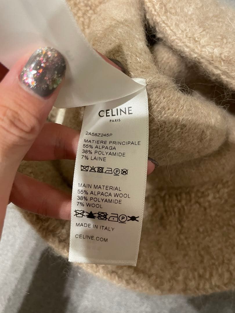 セリーヌ バケットハット トリオンフ アルパカ サイズCELINE 帽子