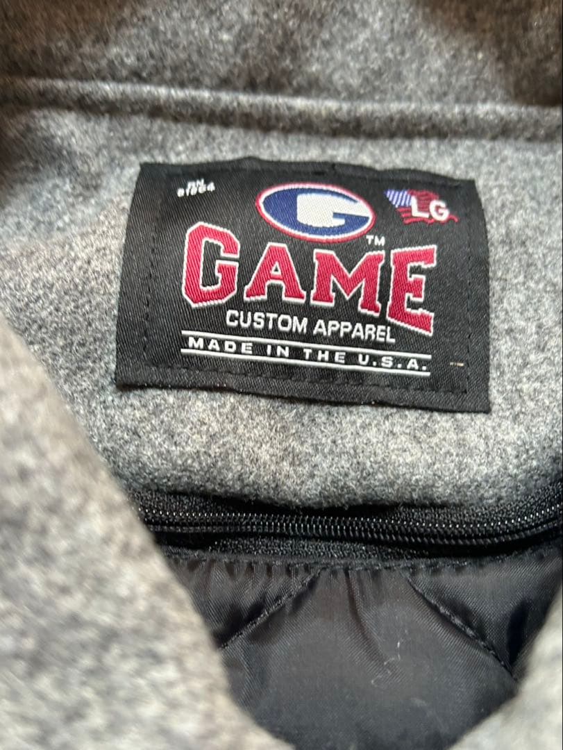 90s game sport wear ウールスタジャン　usa製