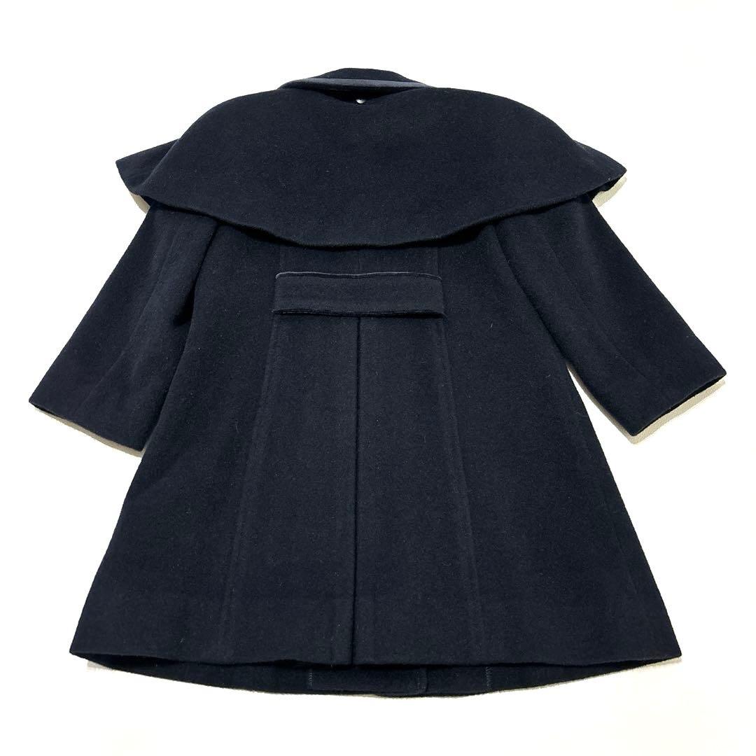 未使用✨バーバリーロンドン　キッズ　100 濃紺　ウールコート　アンゴラ