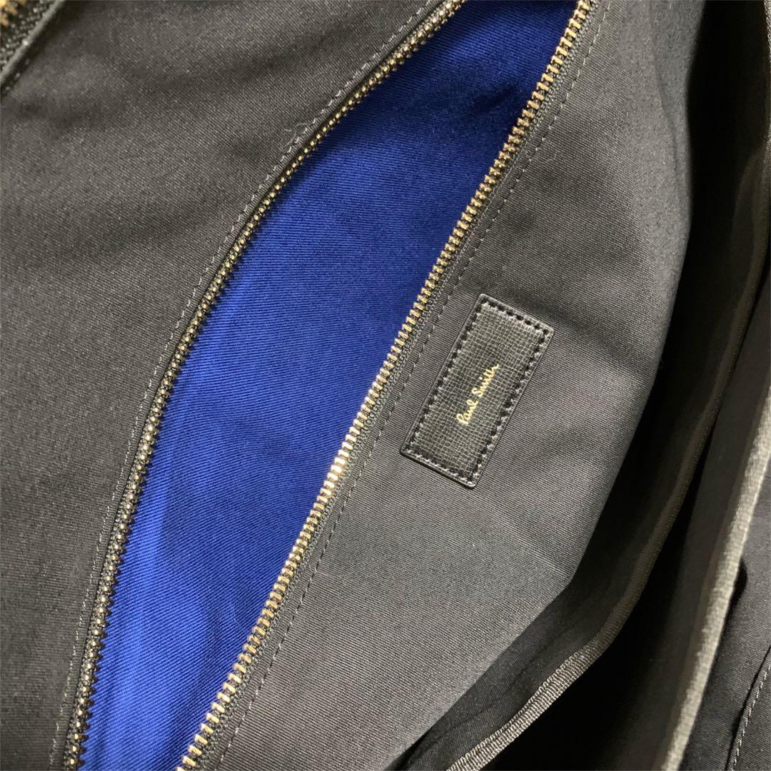 PaulSmithポールスミス★ビジネスバッグ自立型A4可2wayナイロンレザー