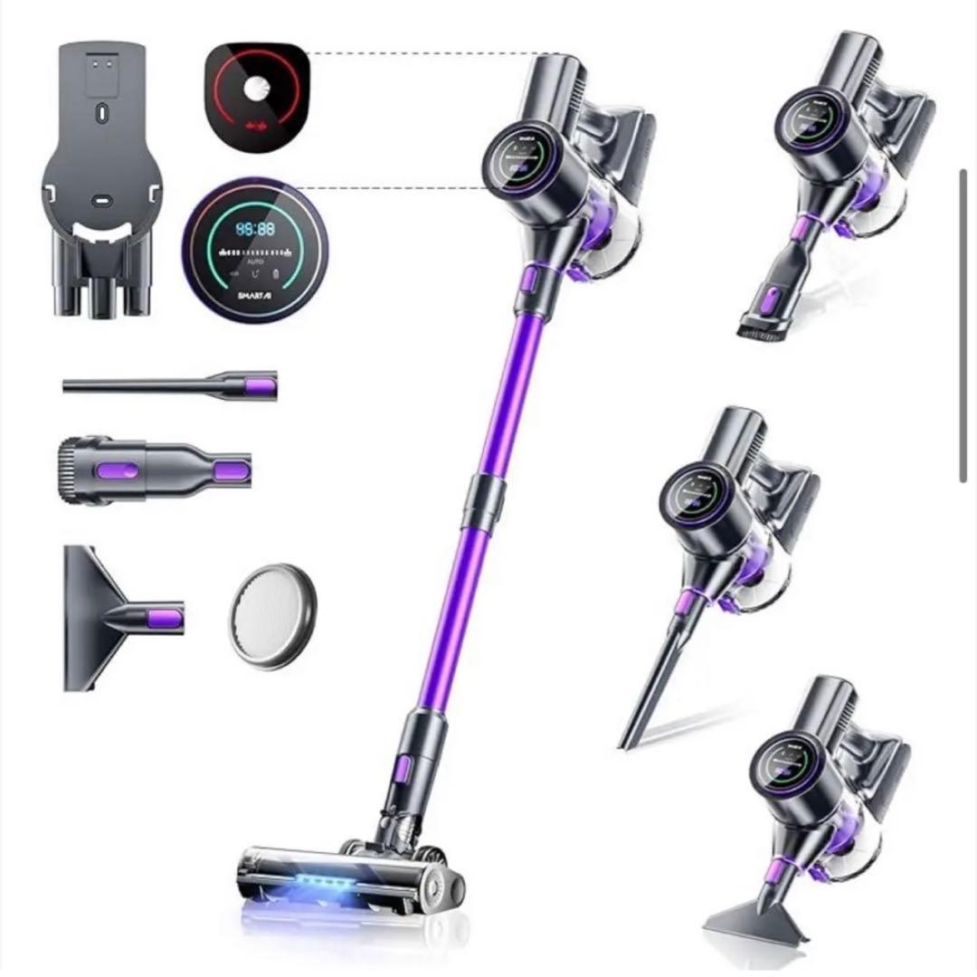 ★smarai★スマートアイ コードレス 掃除機 パープル