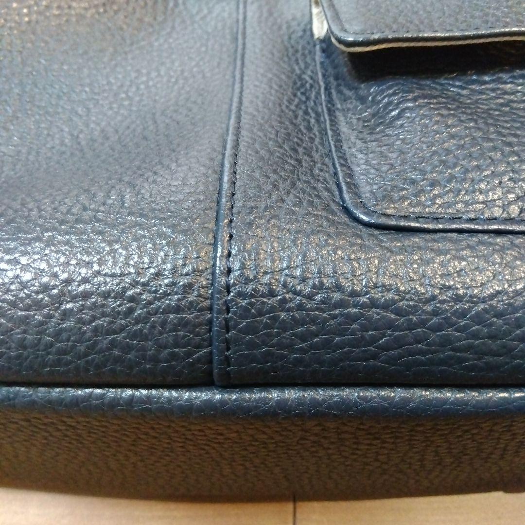 アタオ チヴィ 2way ショルダーバッグ ハンドバッグ レザー ネイビー