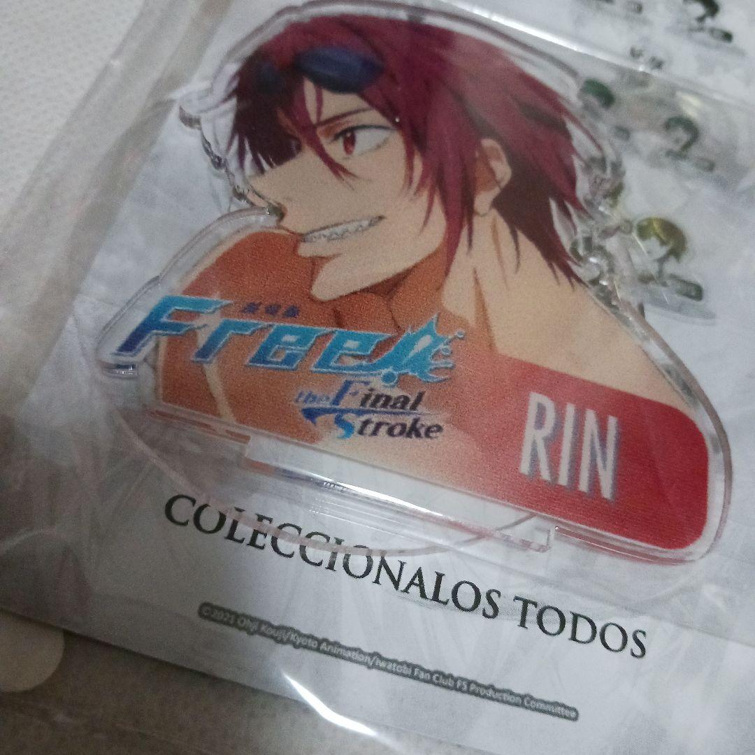 Free!　凛　缶バッジ　ピンバッチ　アクリルスタンドセット