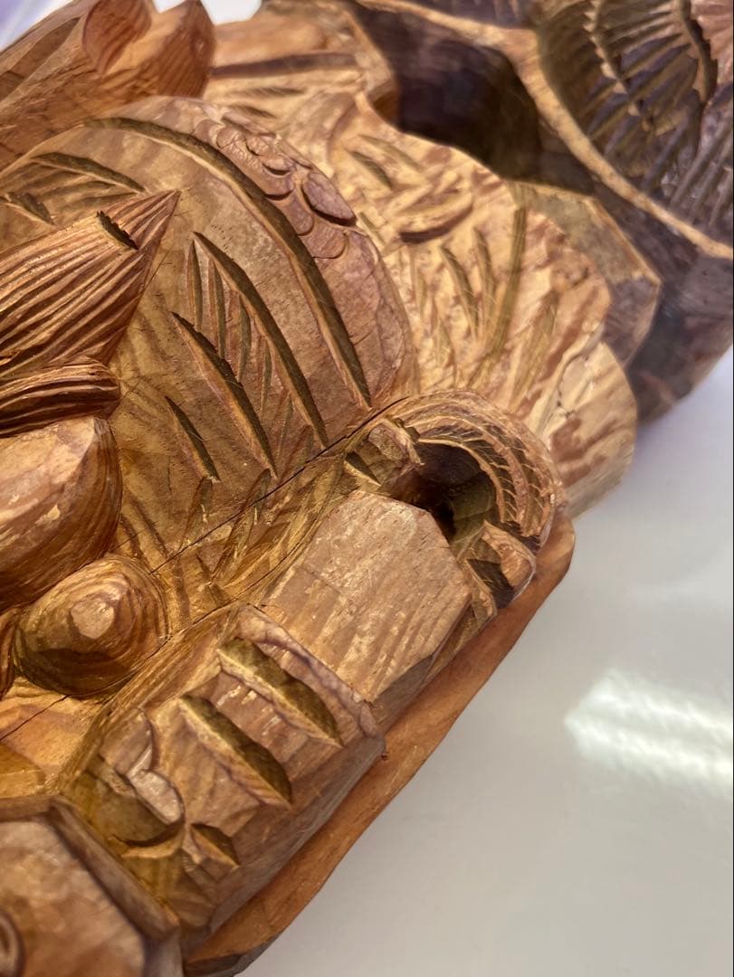 明治期 木彫 恵比寿大黒像 一対 商売繁盛 福神像 高さ35cm◎古美術 庵々