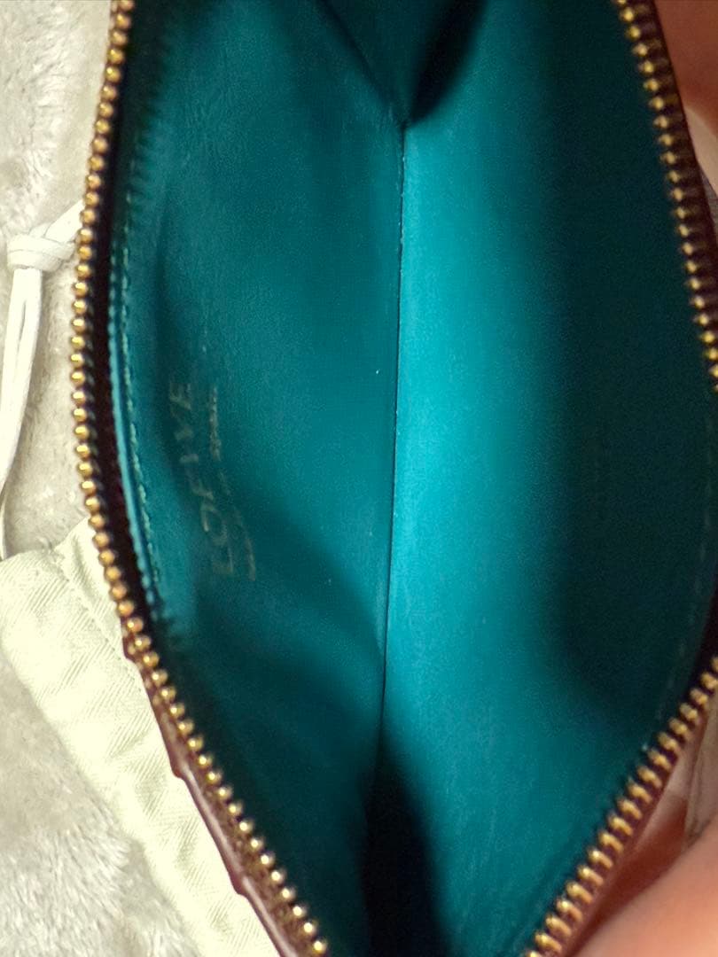 美品 LOEWE ノット  カードホルダー フラグメントケース ボルドー