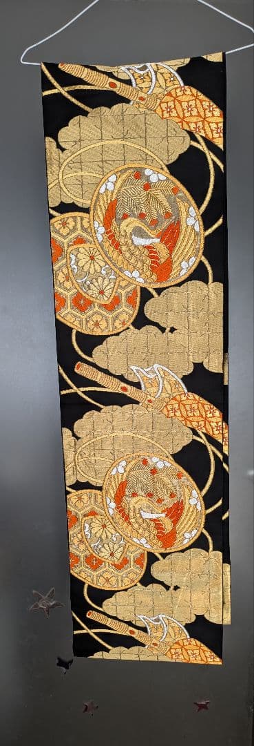 三越　振袖　古典柄　長襦袢/小田急百貨店　帯　黒に金糸/　成人式　謝恩会　結婚式