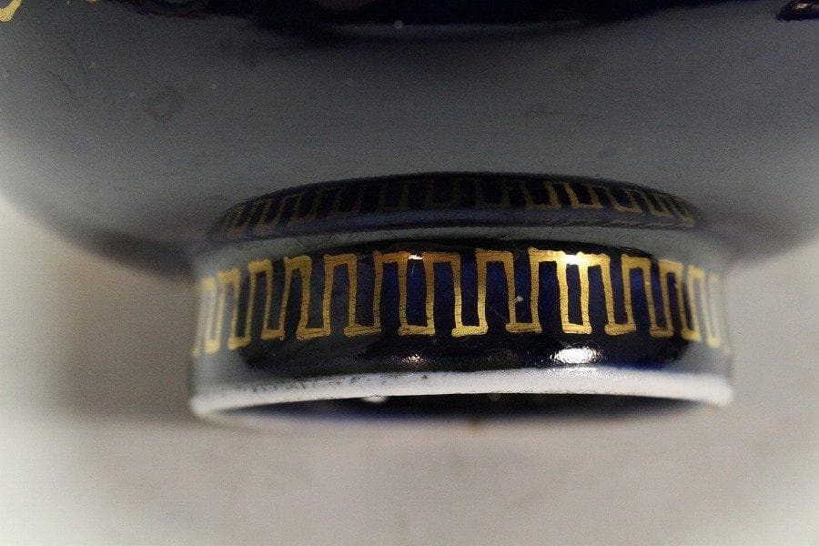 中国美術 瑠璃釉 金彩 纏枝蓮花紋 蓋碗 五件 旧家蔵出