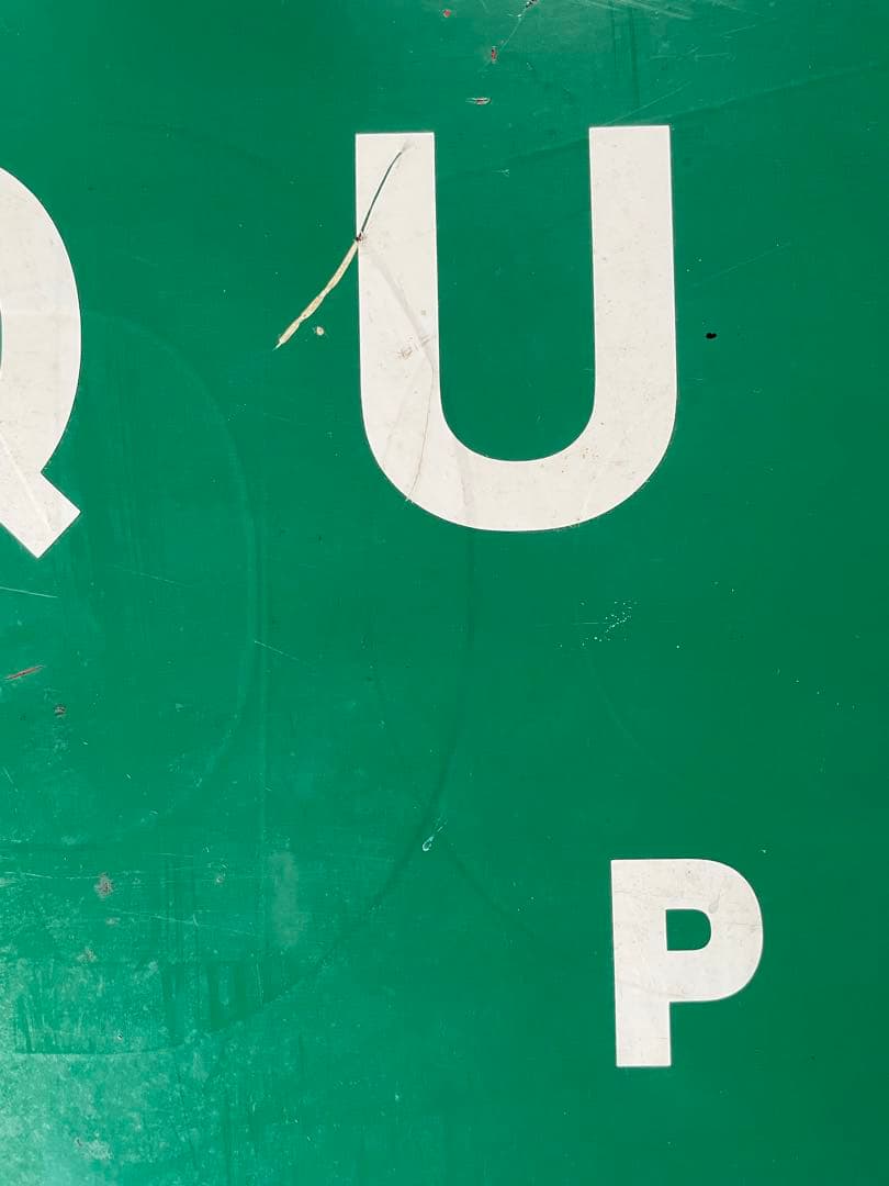 アンティーク　ホーロー　サイン　プレート　グリーン　看板　アメリカ　特大　レア