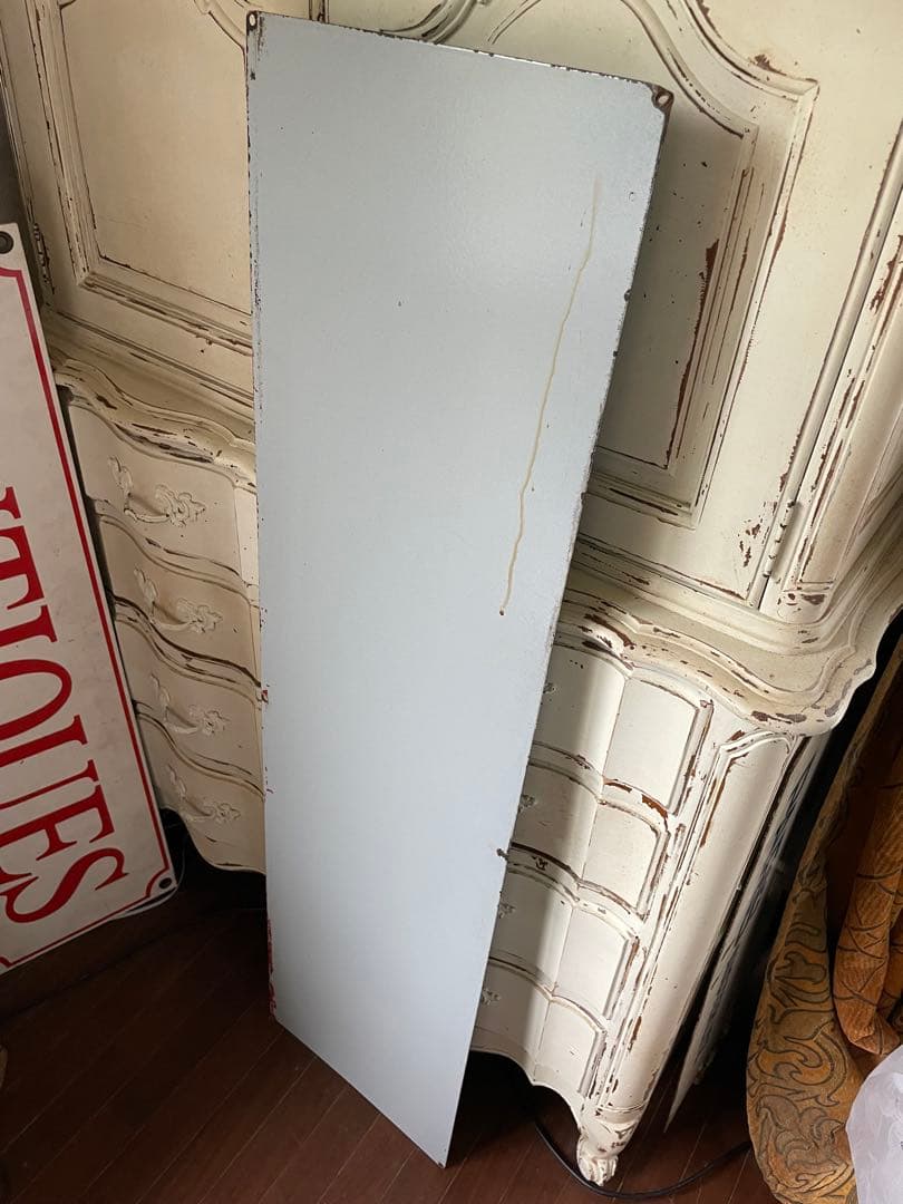 アンティーク　ホーロー　サイン　プレート　グリーン　看板　アメリカ　特大　レア