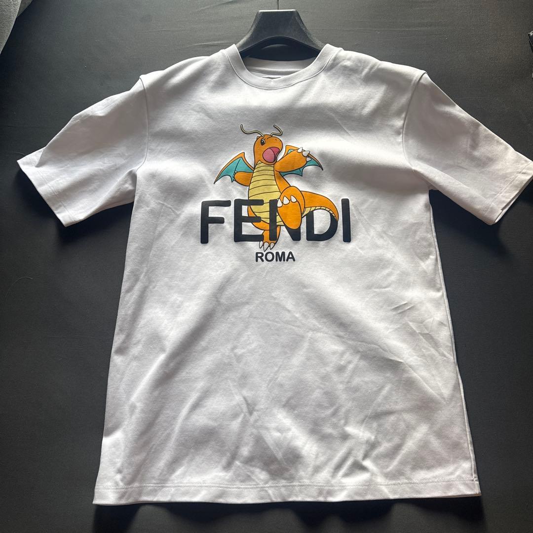 FENDI ポケモンコラボ カイリュープリント Tシャツ