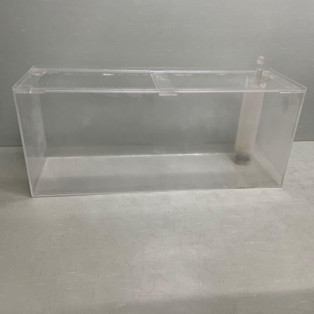 アクリル製オーバーフロー水槽 幅90cm高さ38cm奥行28cm特注水槽 送料込