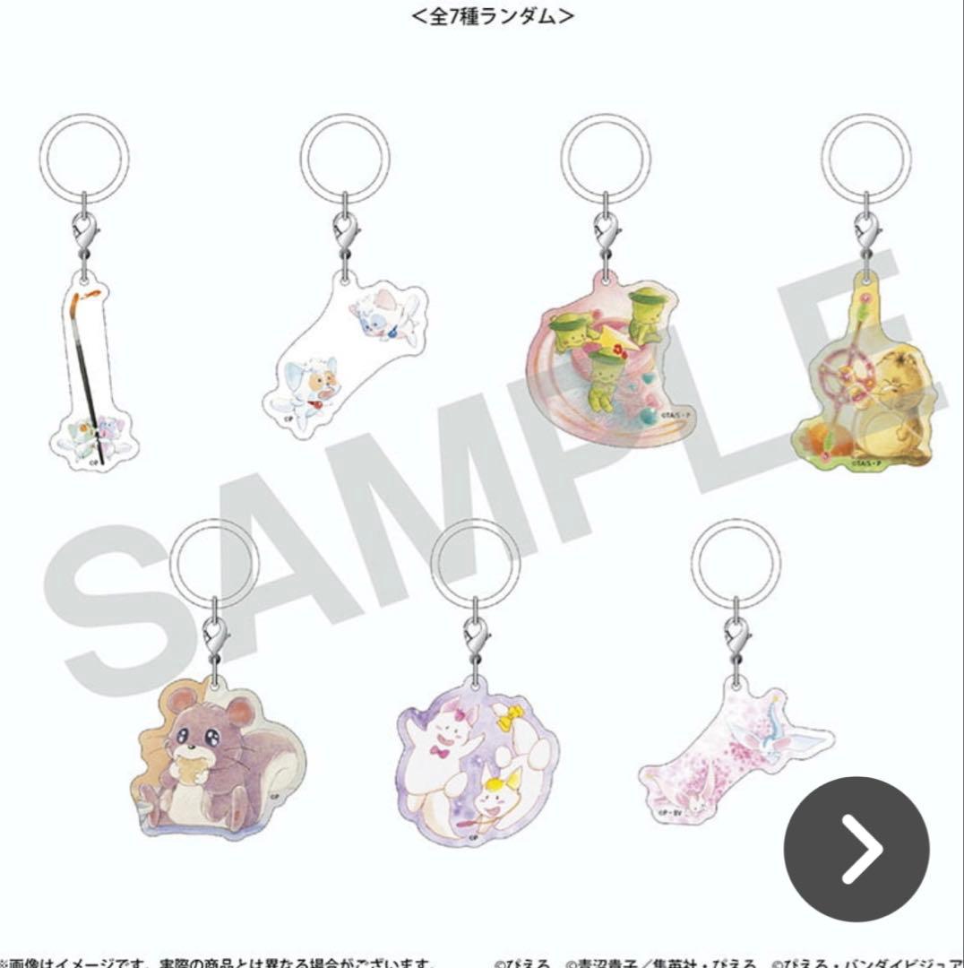 ぴえろ魔法少女　カードコンプ、めじるしアクリルチャーム　【特典配布3種付】セット