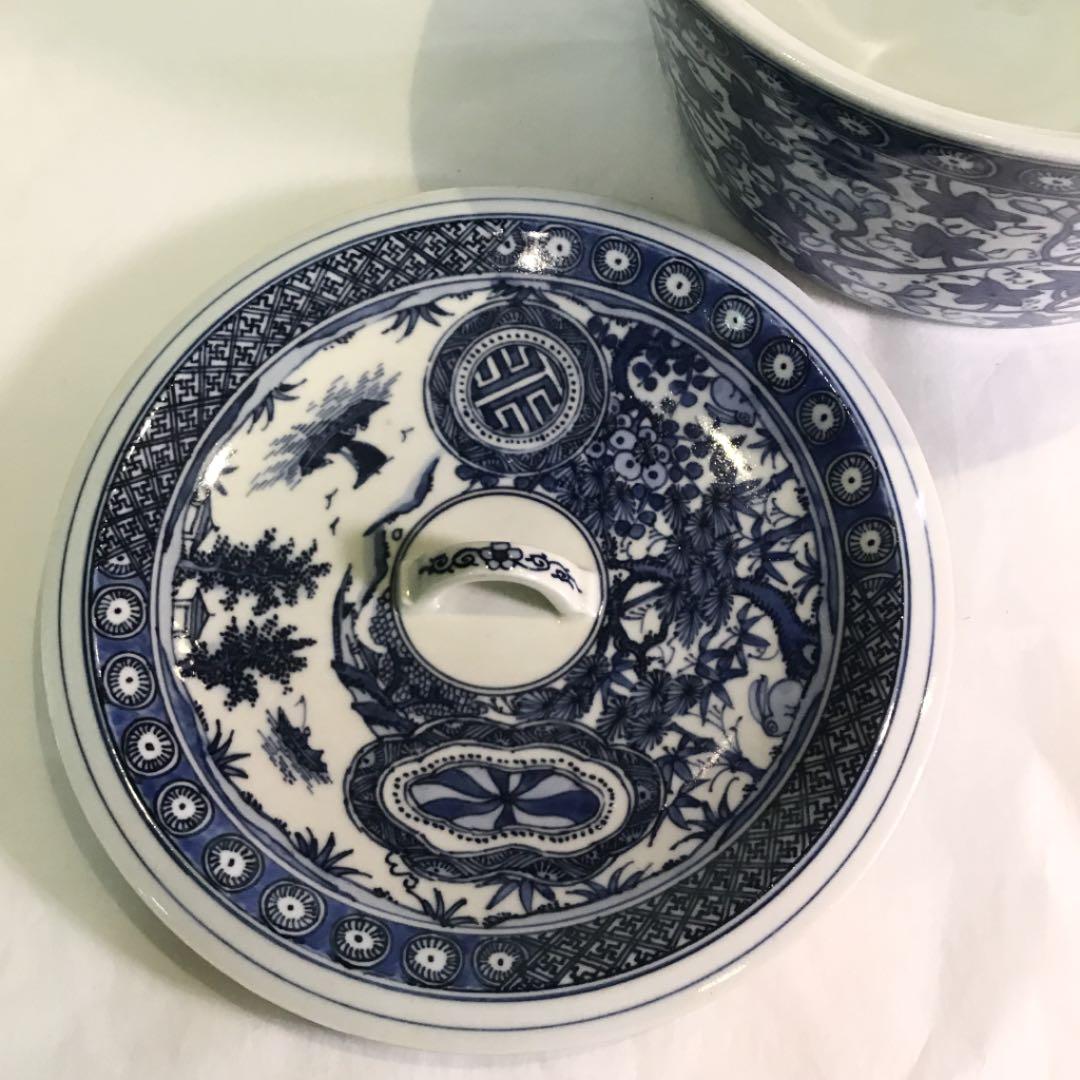 【茶道具】平安 井上春峰作　染付水指