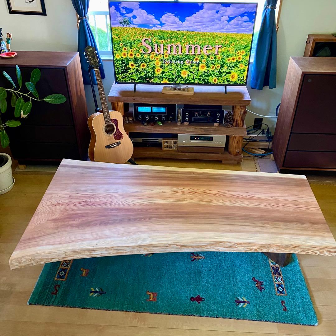 【お盆セール】天然木　杉　一枚板　テーブル　無垢　すぎ　96