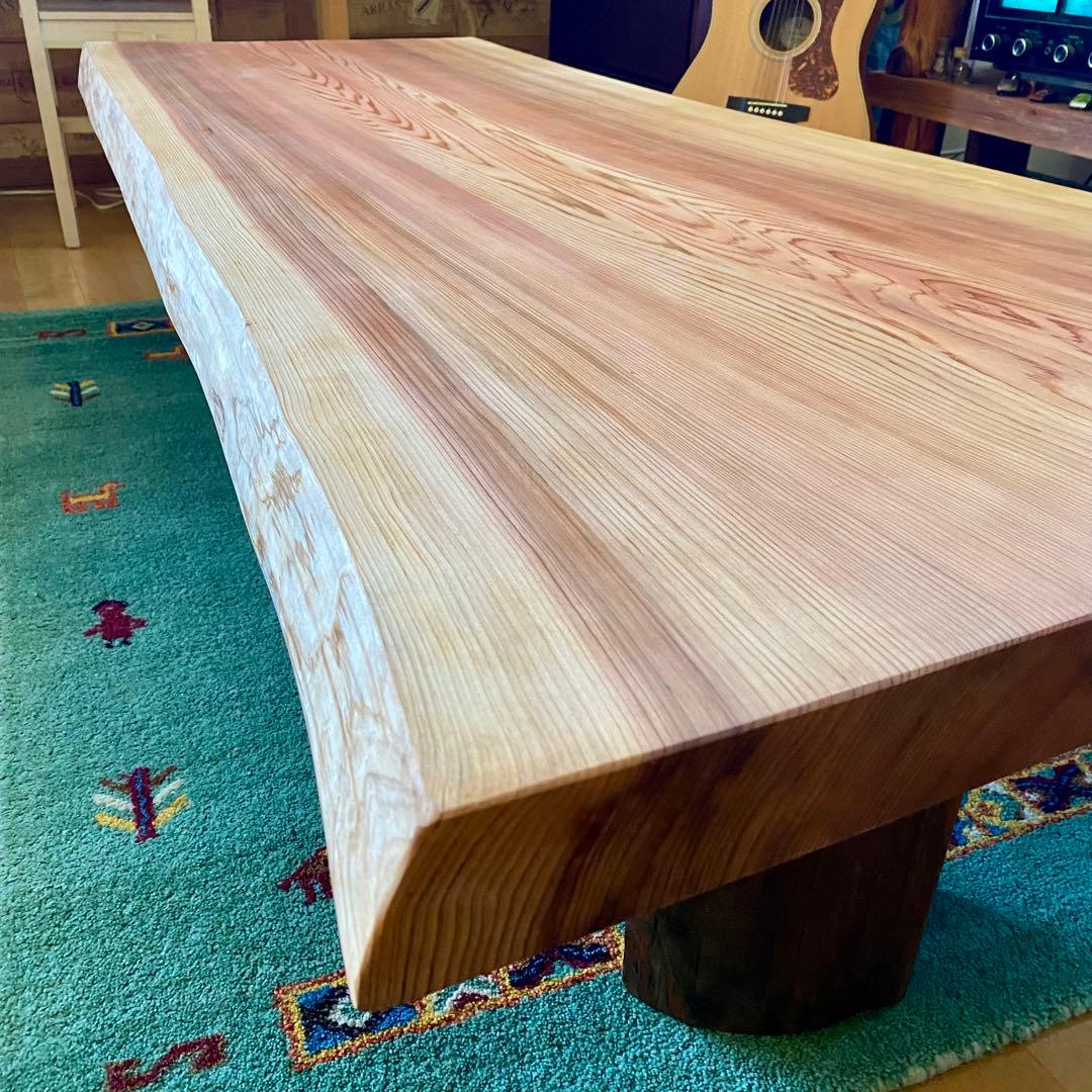 【お盆セール】天然木　杉　一枚板　テーブル　無垢　すぎ　96
