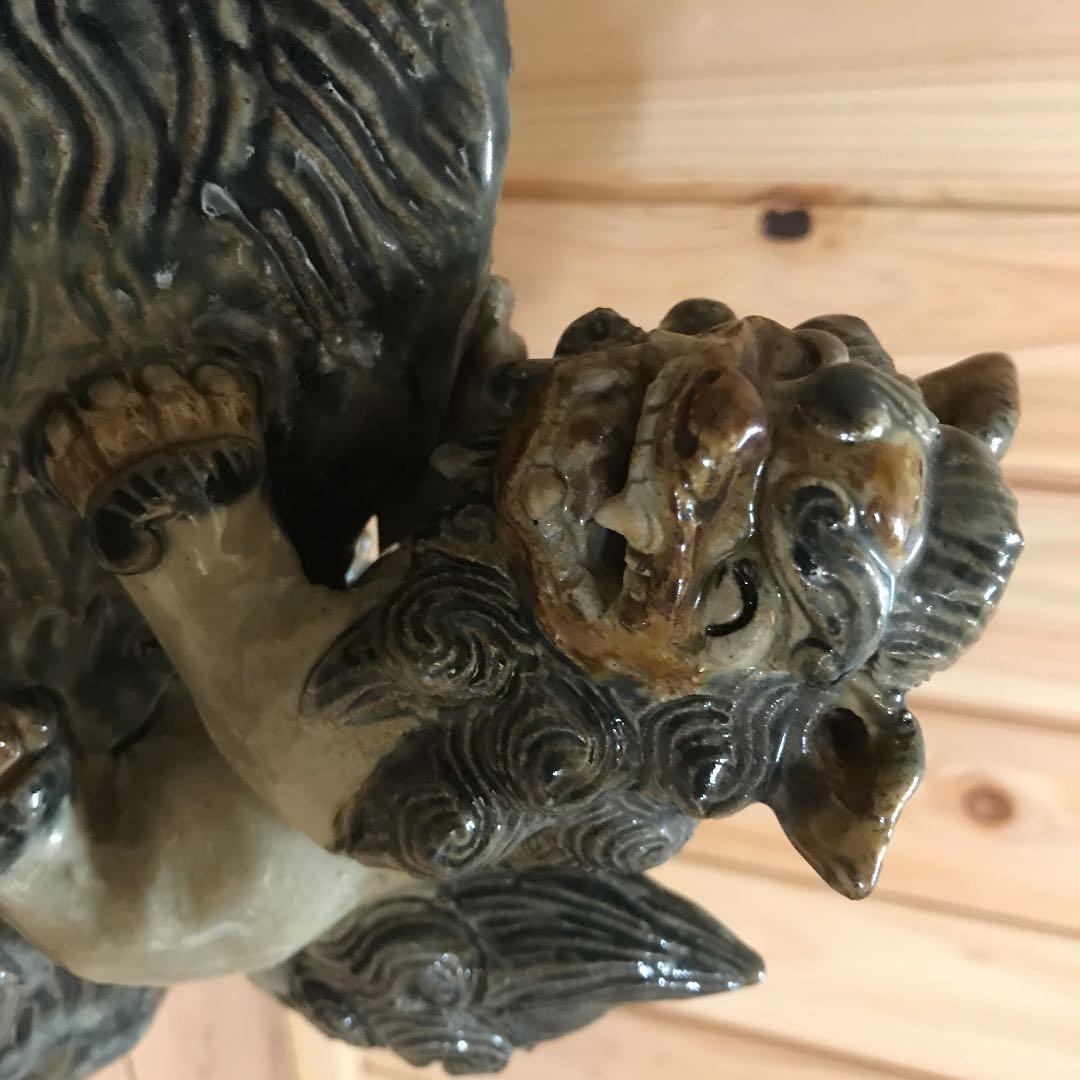 イノシシとシーサー