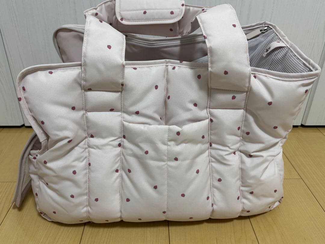 GELATO PIQUE いちご　ドット柄キャリーバッグ