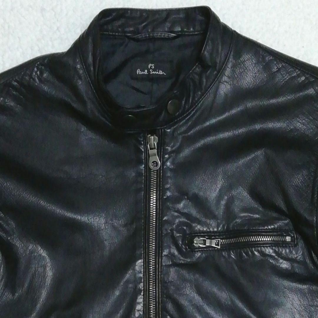 PS Paul Smith ポールスミス ラムレザーライダースジャケットM 羊革