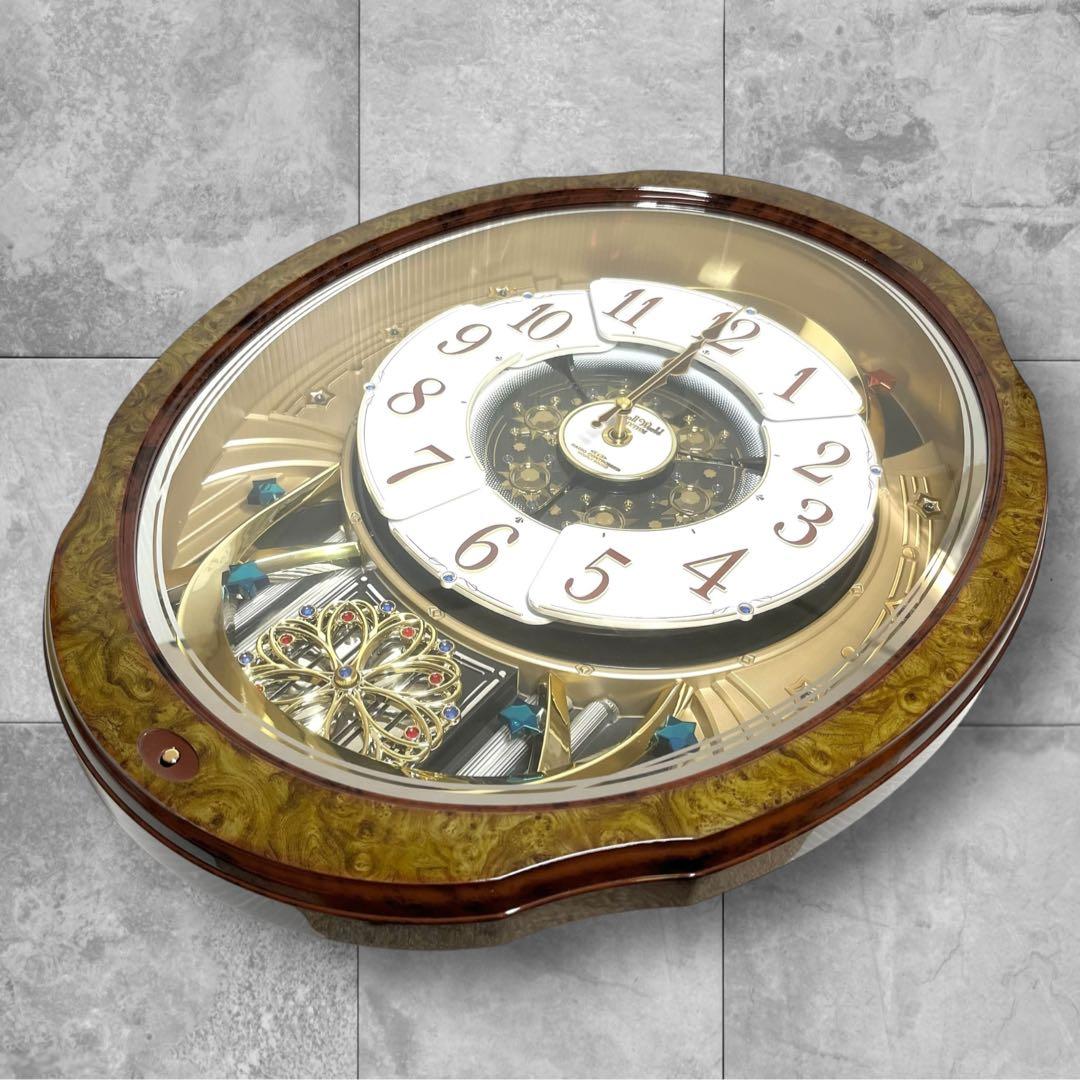 リズム からくり時計 スモールワールドブルーム 4MN499RH