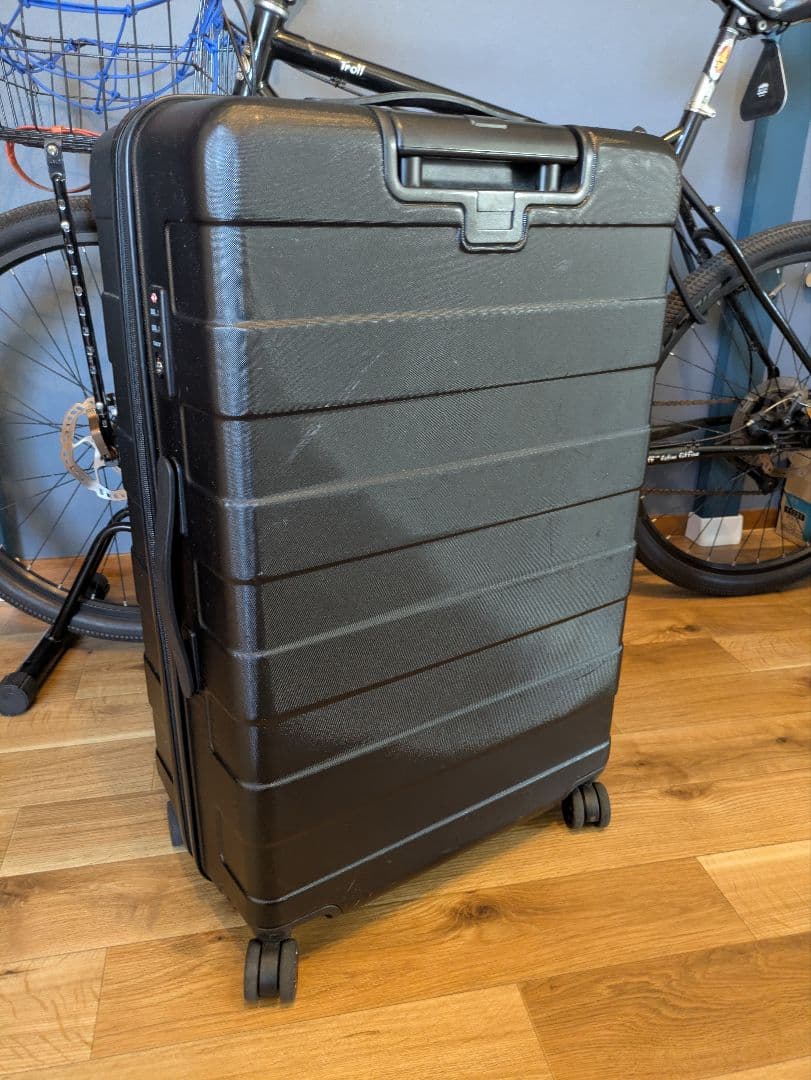 無印良品 MUJI スーツケース 87L ストッパー付きハードキャリー 黒