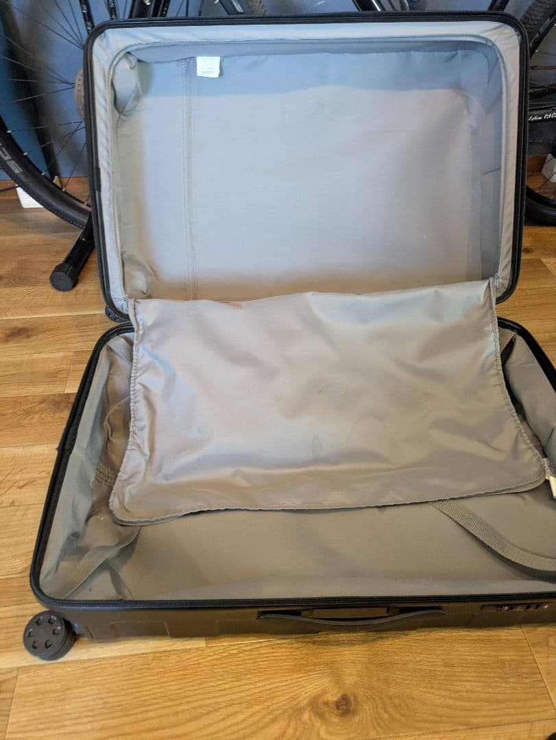 無印良品 MUJI スーツケース 87L ストッパー付きハードキャリー 黒