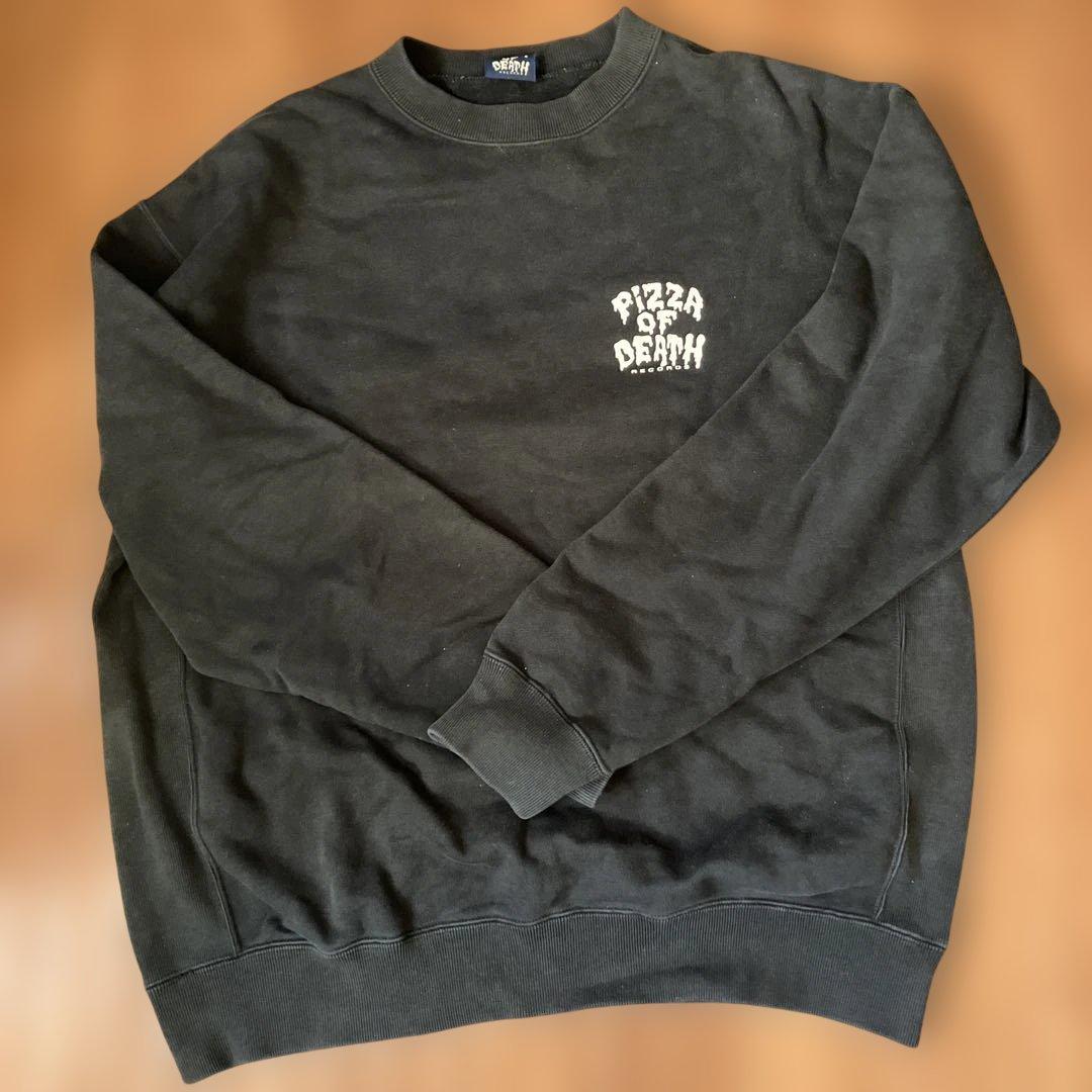 Pizza of Death スウェット トレーナー LLサイズ 黒
