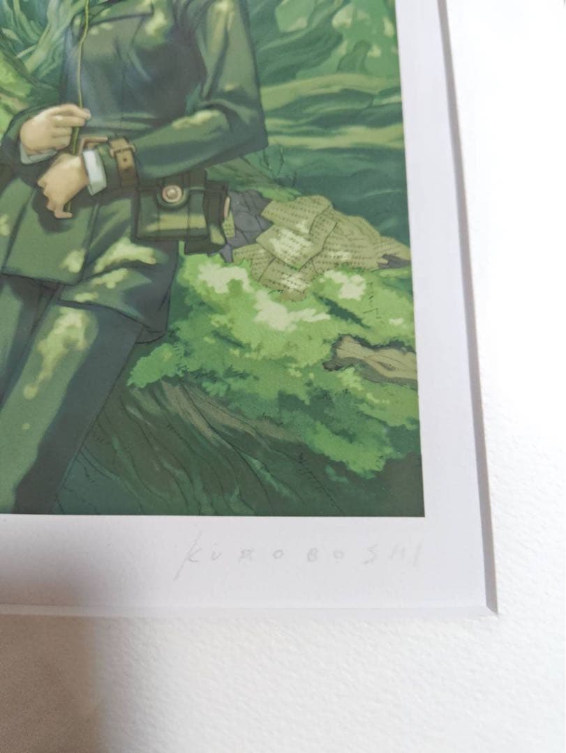 キノの旅 黒星紅白 直筆サイン シリアルナンバー入り 版画