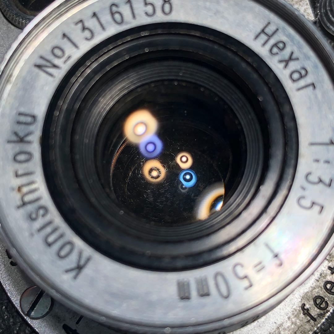 フィルムカメラ leotax konishiroku hexar 50mm f3.5