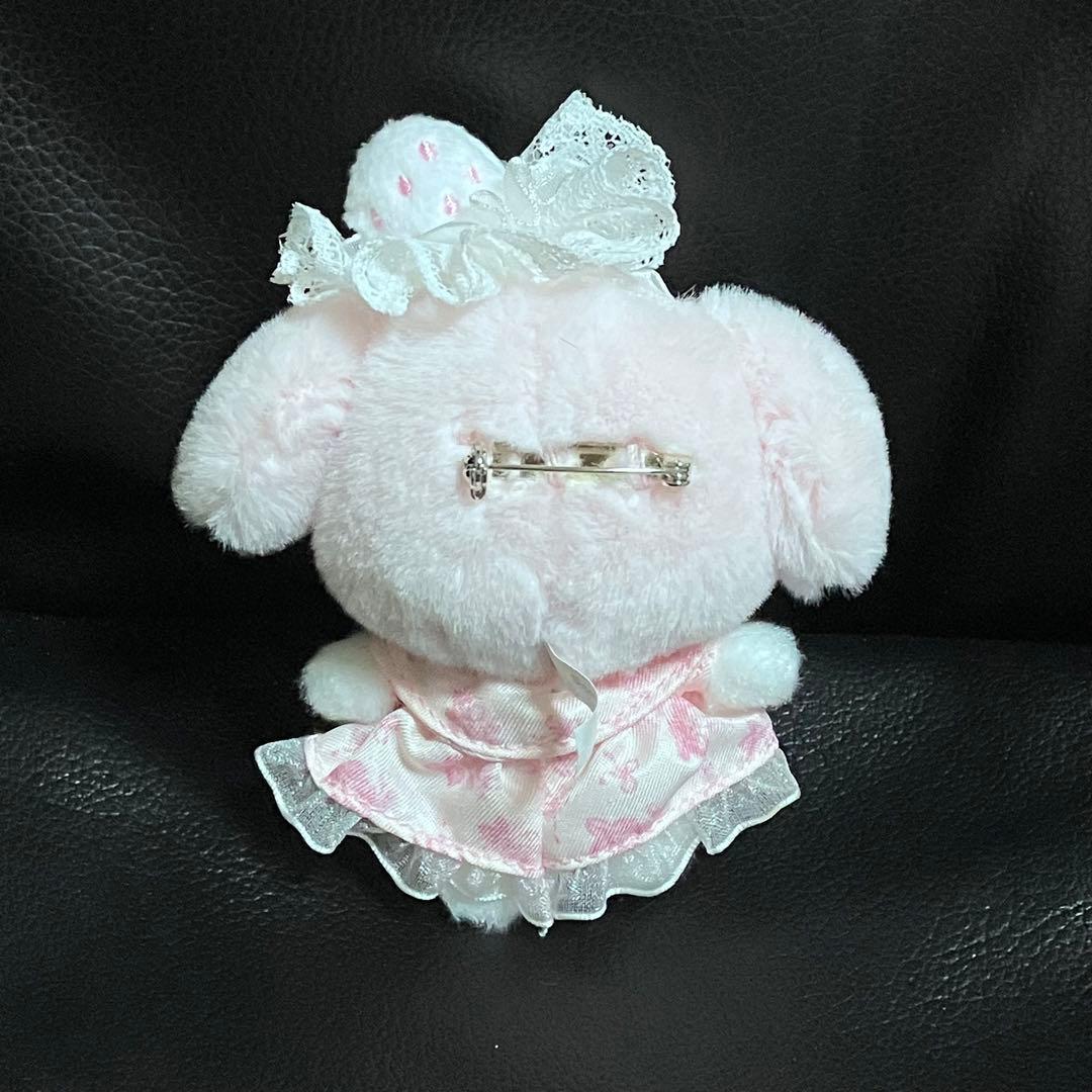 マイメロ　白いちごのティータイム　マスコット ブローチ お顔厳選 2024年発売