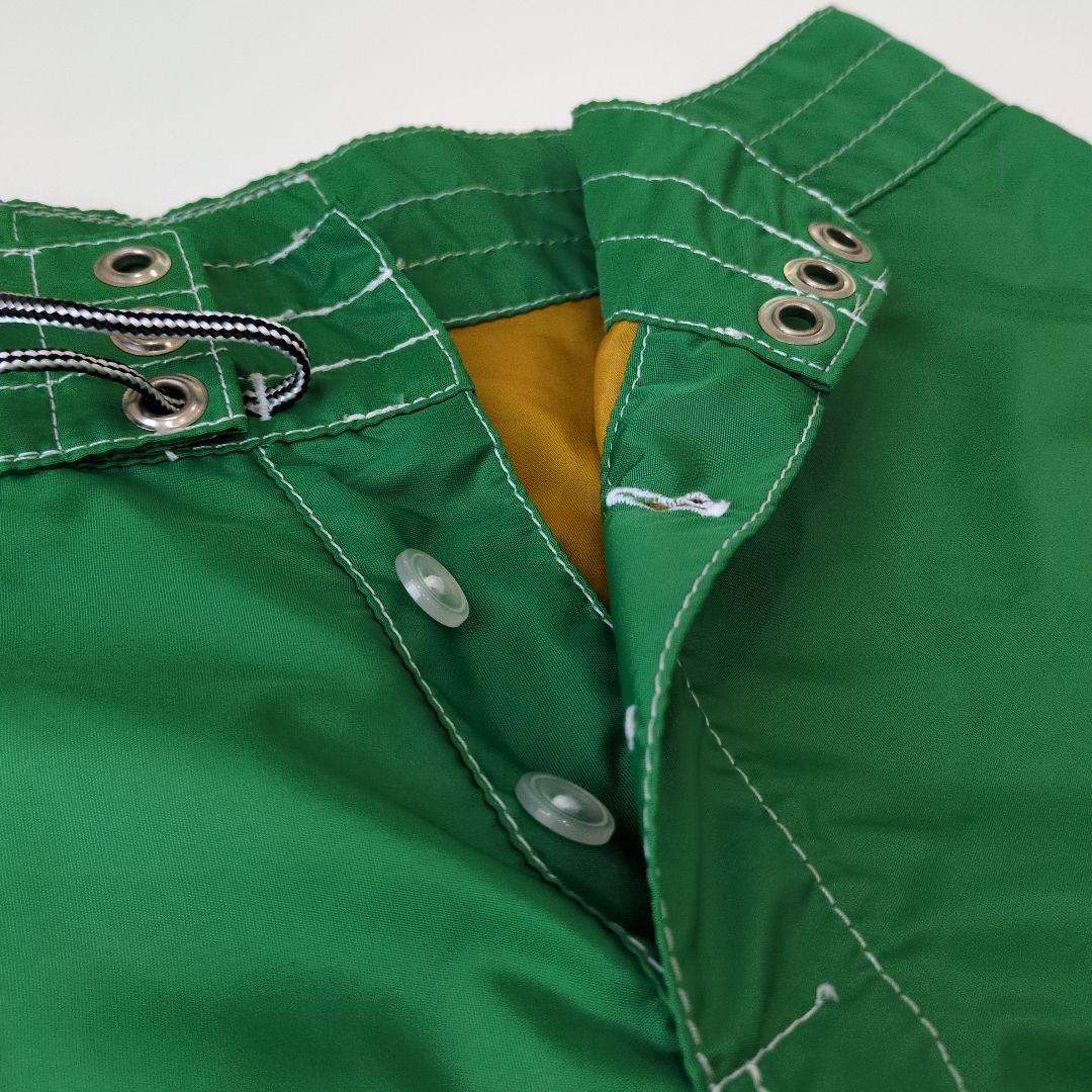 birdwell 緑色の水着 ボタン付き ドローコード