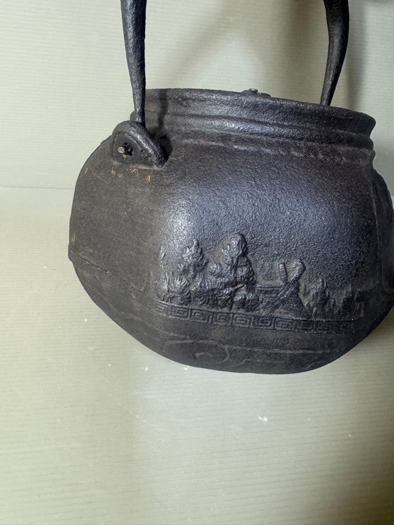 2422 金龍堂　大国寿郎作　鉄瓶　時代物