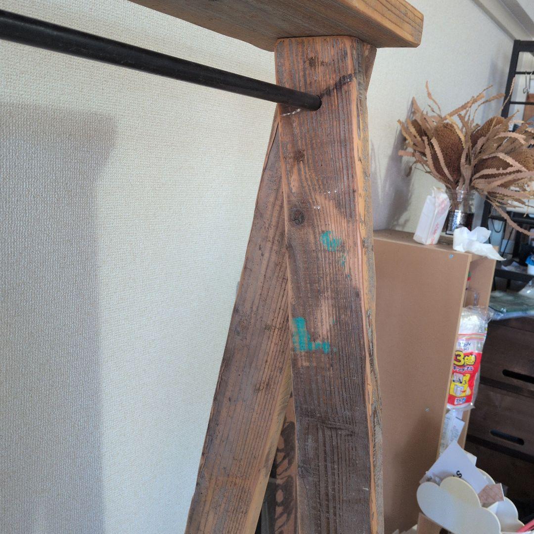 【ぶらんこさま専用】木製ハンガーラック 古材