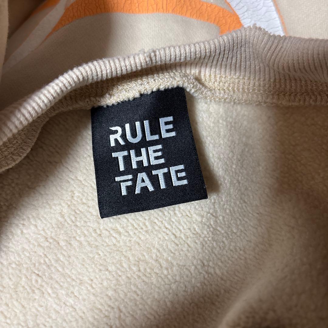 ☆セールRULE THE FATE ダメージ加工 裏起毛スウェット ベージュ