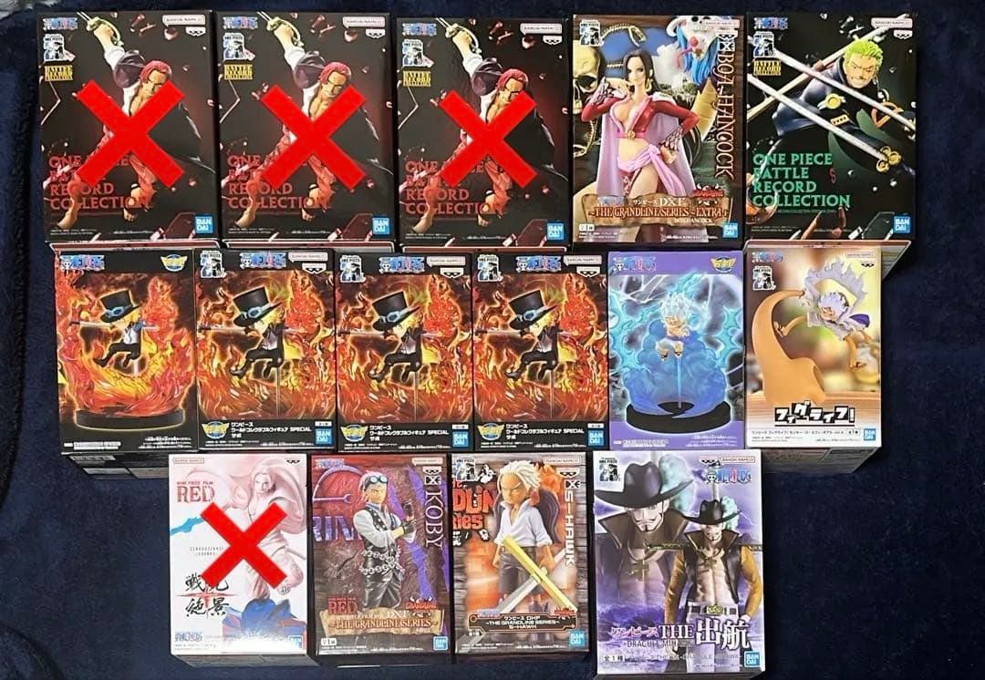 ワンピース ハンコック ゾロ ニカ サボ シャンクス フィギュア プライズ品