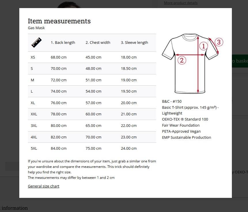 BABYL Gas Mask T-Shirt Lサイズ EMP EU限定