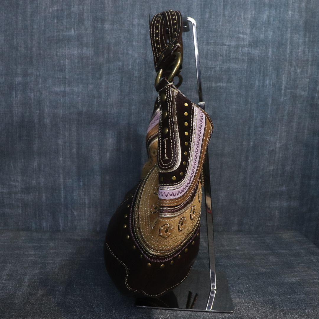 希少 COACH クロワッサン レザー ホーボー ワンショルダーバッグ