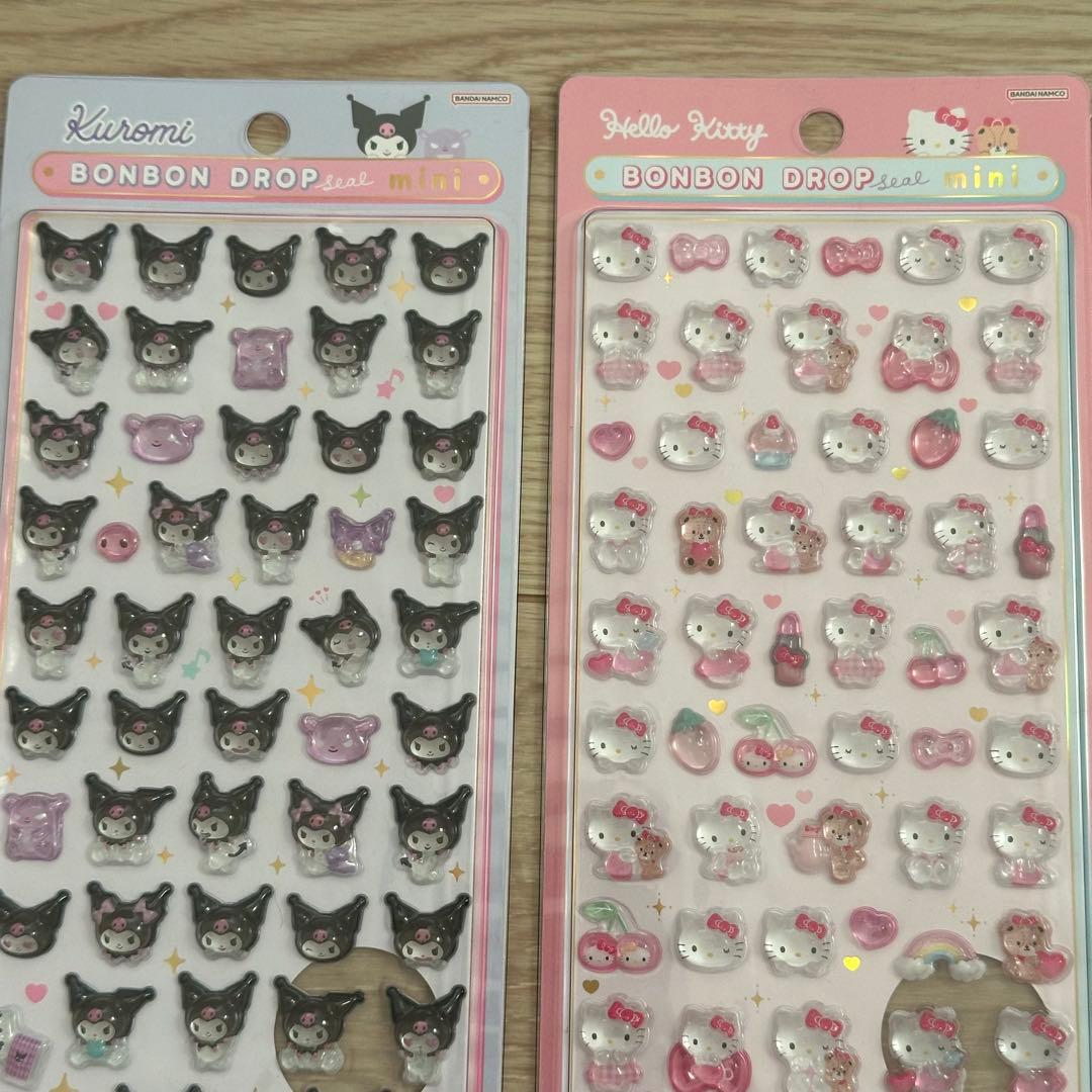 ボンボンドロップシールミニ サンリオ はぴだんぶい キティ シール 正規品