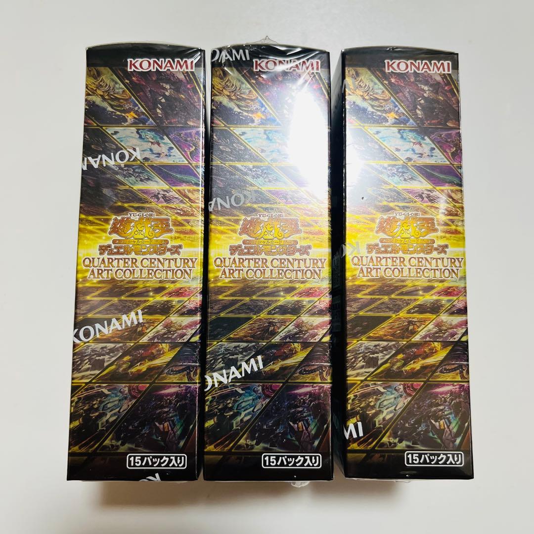 遊戯王 クォーターセンチュリーアートコレクション 3BOX シュリンク付き