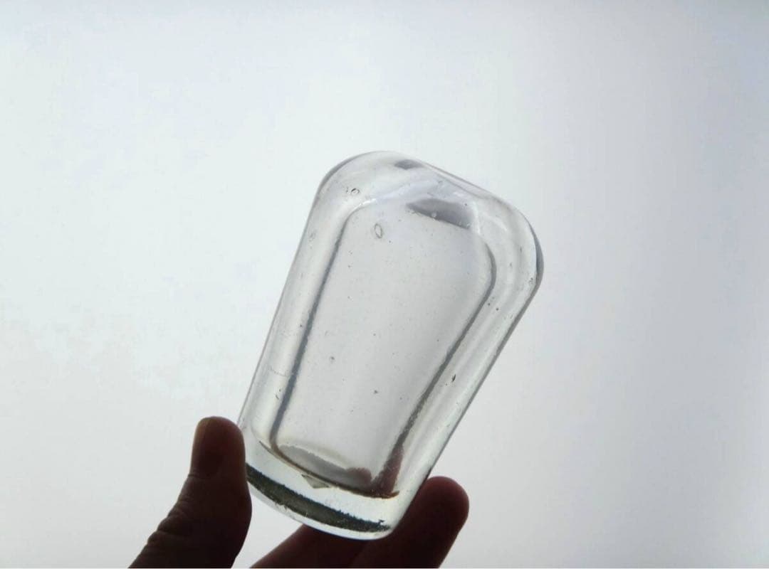 古いワイン樽のガラス栓　1800年代 フランス　手吹きガラス◆）アンティーク C