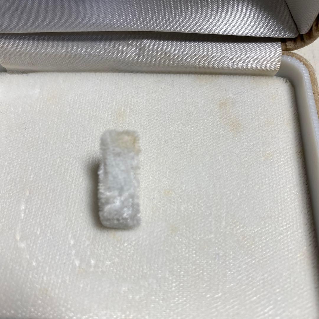 シロチョウ養殖真珠 無色石ダイヤピンブローチ K18刻印あり