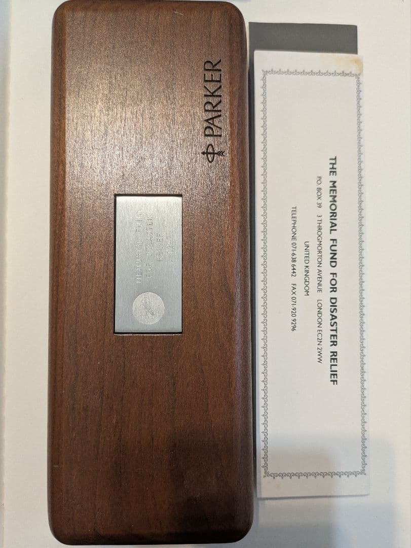 パーカー　デュオフォールド　The World Memorial Pen