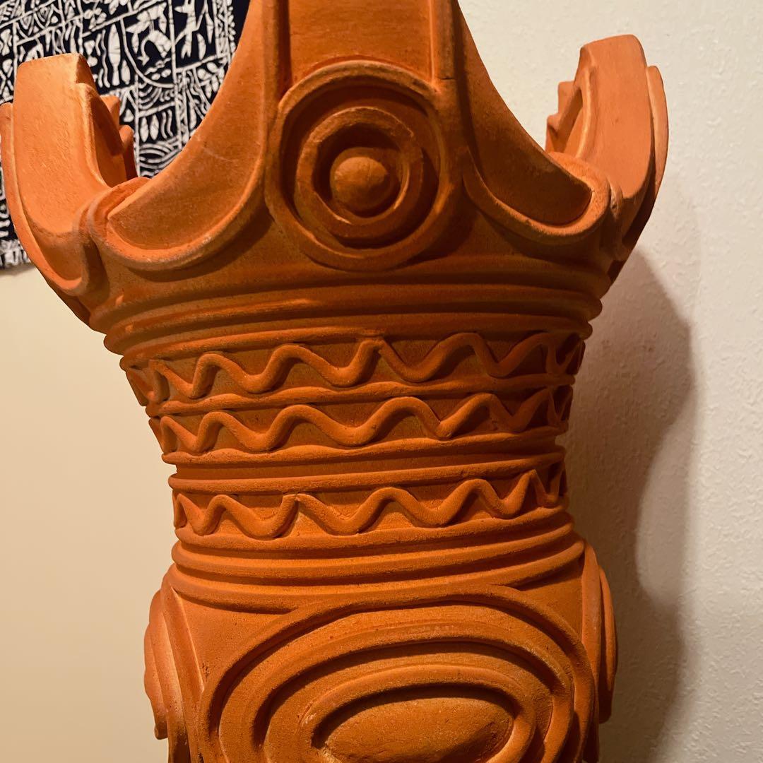 【迫力の造形】火焔型土器 レプリカ 縄文時代 縄文ポシェット インテリア