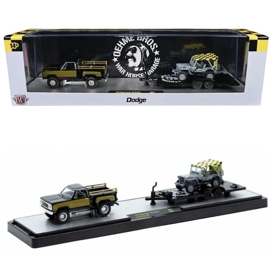 M2 AH 1/64 '78 ダッジ カスタム100 & '44 JEEP MB