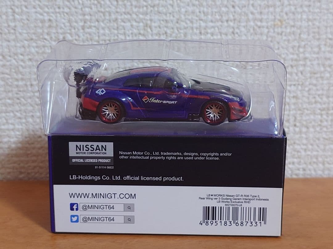 ミニカー MINI GT 70 LB WORKS GT-R 40 Anniversary