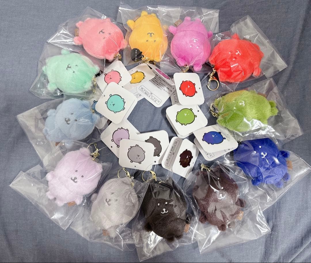 ナガノマーケット　カラーなナガノのくま マスコット 12点セット