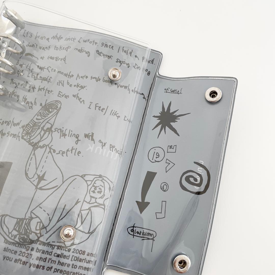 早い者勝　韓国　貯金　バインダー　カバー　A6 pvc diarium No.4