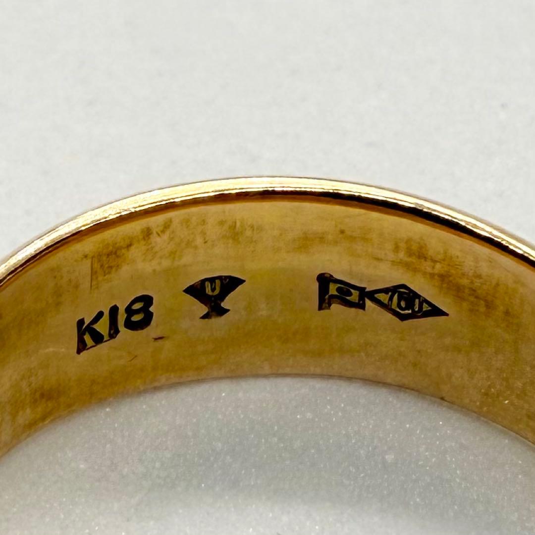 K.A.Y.R.KK18 中丸リング 15号 5.88g 地金リング