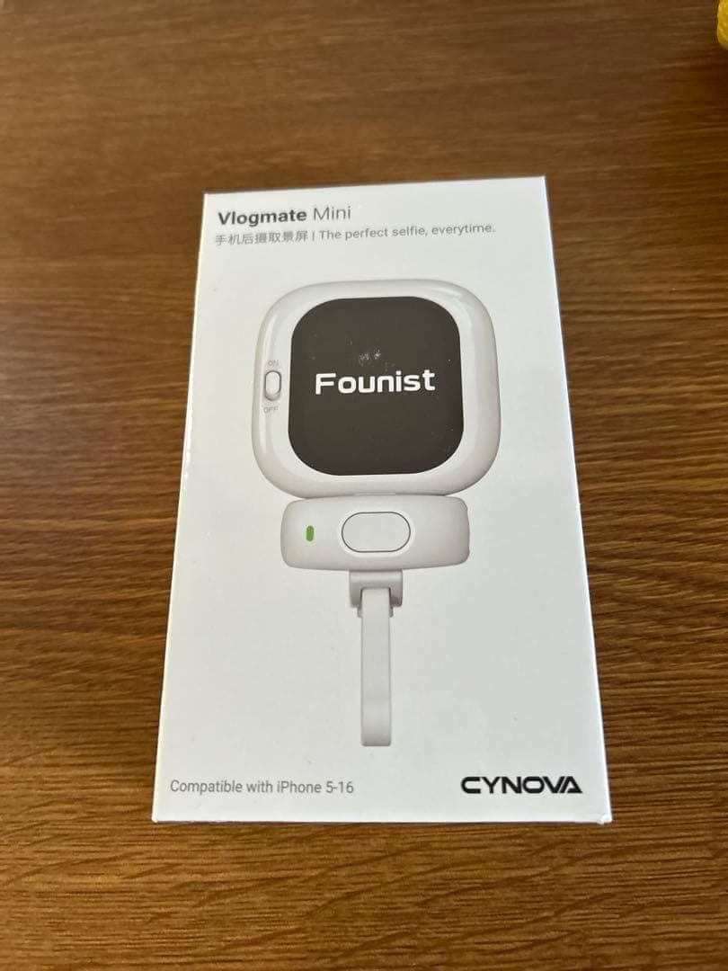 iPhone用外カメラ 自撮りモニター 超薄 iPhone 背面モニター 磁気式