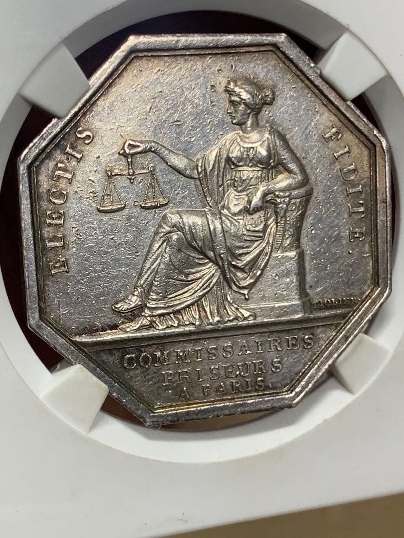 19世紀 フランス製 ジェトン MS 61