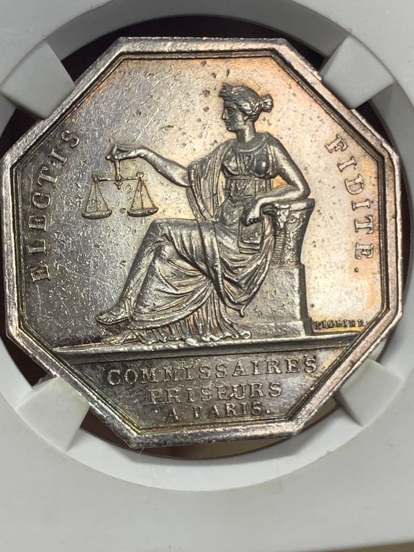 19世紀 フランス製 ジェトン MS 61